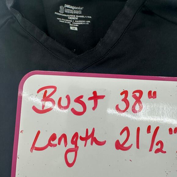 Patagonia Capilene Base Layer Top Womens Medium Short Sleeve Black GORPcore Snow - Picture 3 of 6